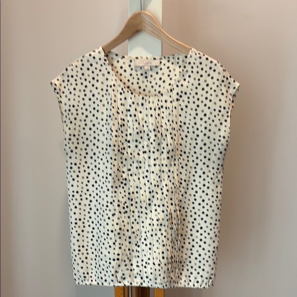 Loft Ruffle Front Sleeveless Top